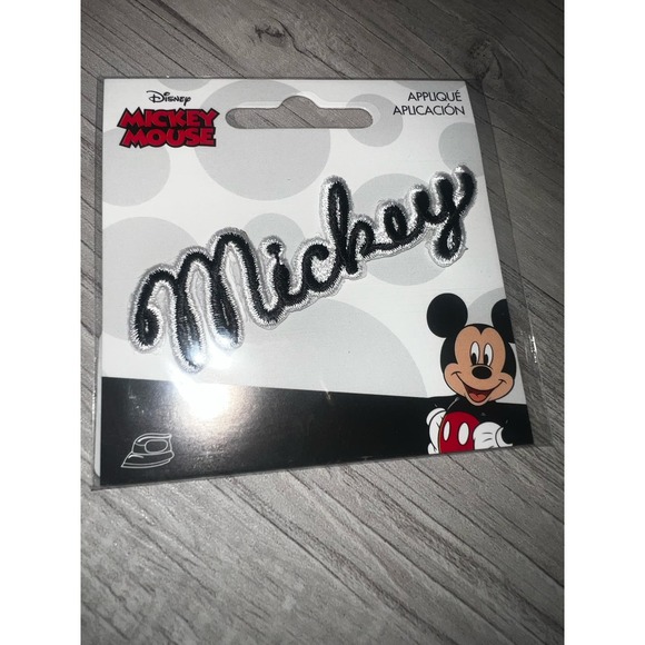 Disney Mickey Mouse  3 Iron On Applique Patches Craft Simplicity - Picture 1 of 4